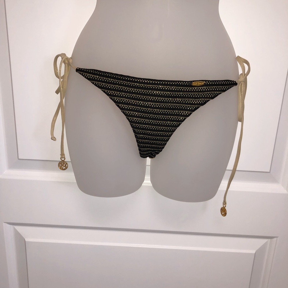 Luli Fama wavey Ruched back tie side bottom